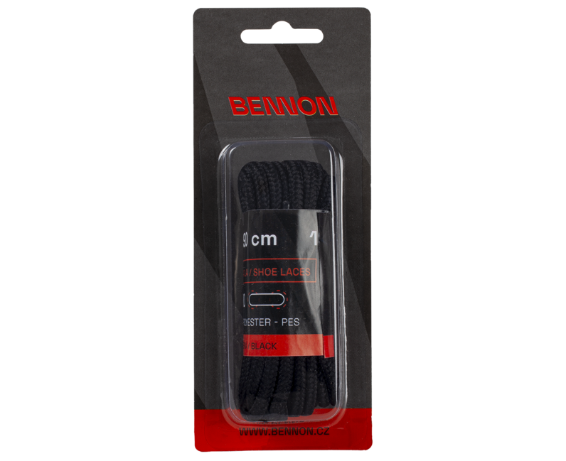BENNON snurky do topanok Laces Black Box 190 cm