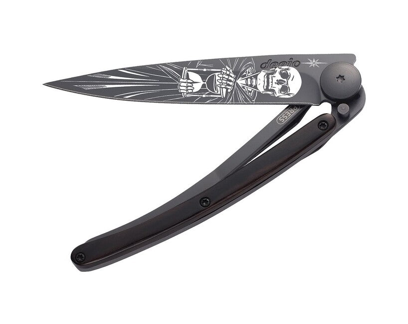 Deejo Tattoo Schließmesser Schwarzes Ebenholz Immortal
