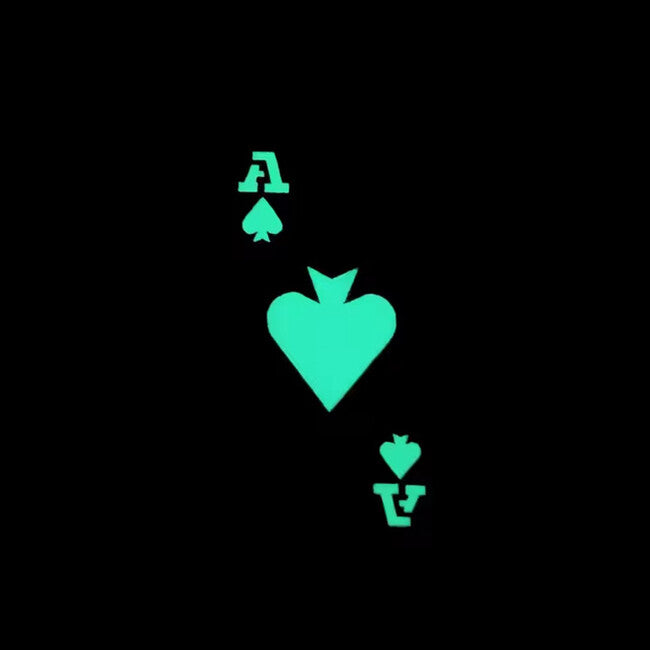 WARAGOD Pokerkarten Pik-Ass, oliv