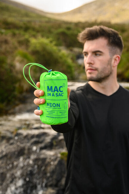 Mac in a Sac Origin 2 UNI wasserdichte jacke, neongrün