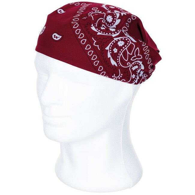 MFH Schal MFH burgund-schwarz ca. 55 x 55 cm, baumwolle