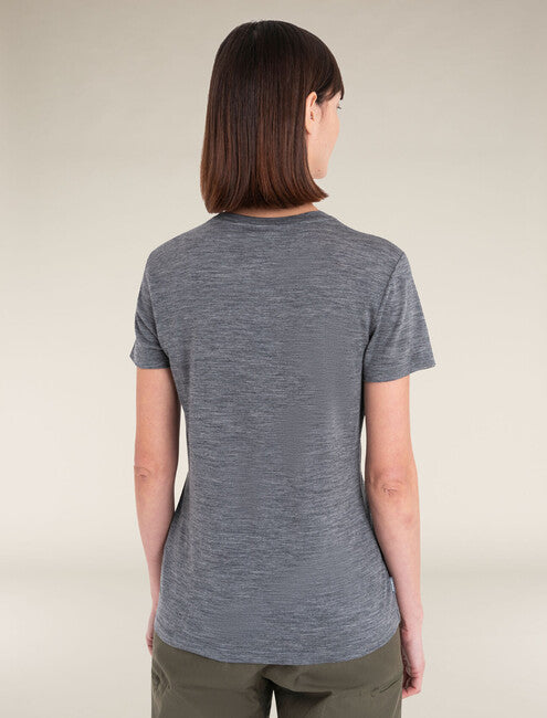 Icebreaker Tech Lite III damen Merino Short Sleeve T-shirt, grau