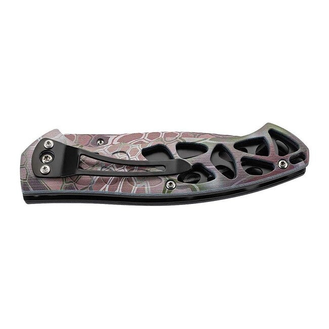Herbertz Einhandtaschenmesser 8cm, Kunststoff, skelettiert, 3D-gedrucktes Reptil