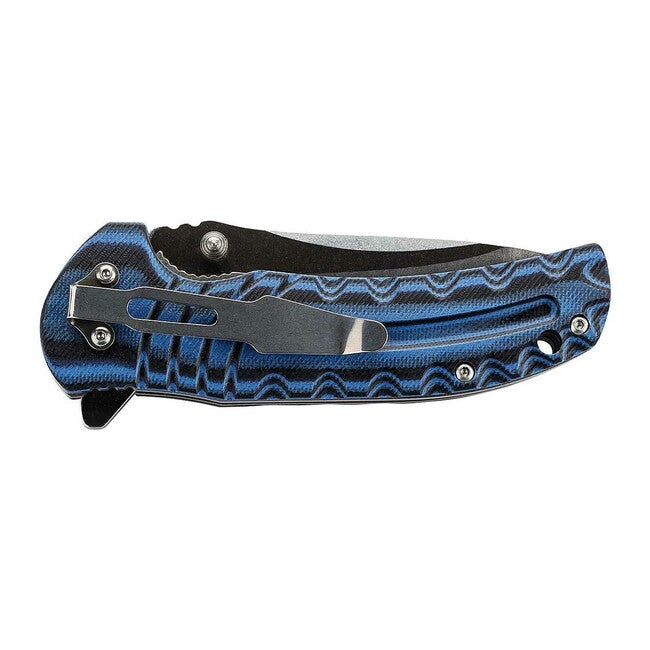 Herbertz Einhandtaschenmesser 8,2cm, g10, blau-schwarz