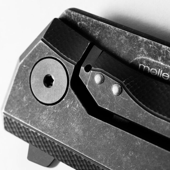 Lionsteel Myto High-Tech-EDC-Schließung voll-schwarz Messer mit M390 Stahlklinge mit Gürtelclip MYTO MT01B BW