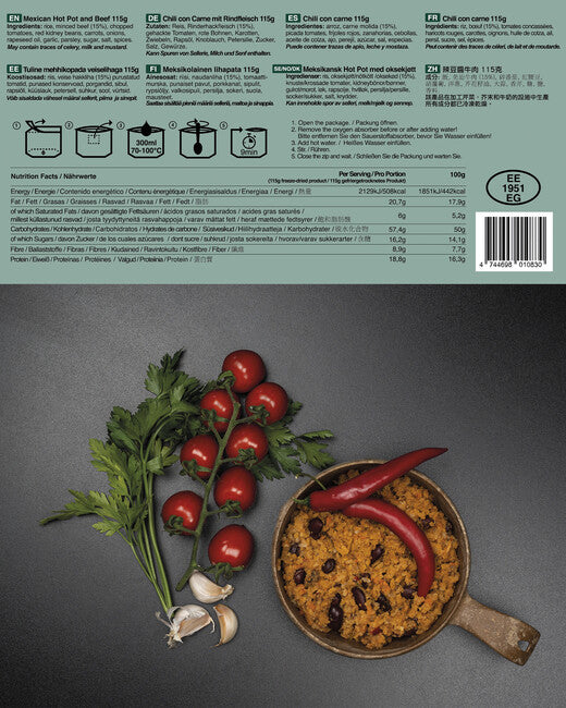 Tactical Foodpack® mexican hot pot and beef