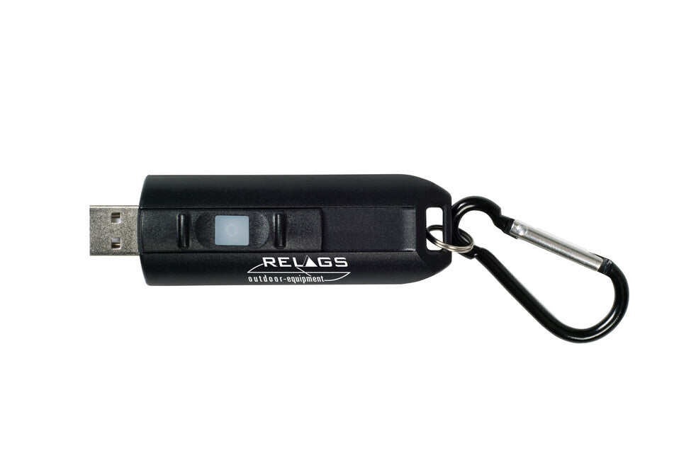 BasicNature USB LED Schlüsselanhänger, schwarz