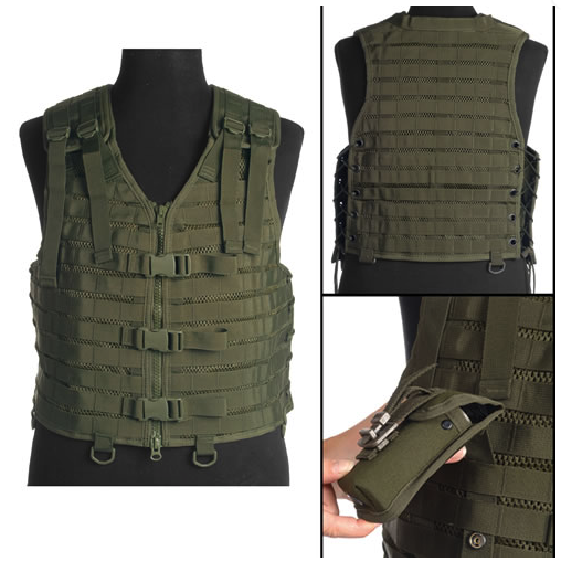 Mil-Tec Modular System taktische Weste, schwarz