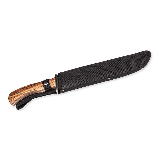Herbertz großes Gürtelmesser, 26cm, Zebrano-Holz