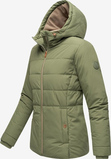 Marikoo Alemee damen Winterjacke mit Kapuze, oliv