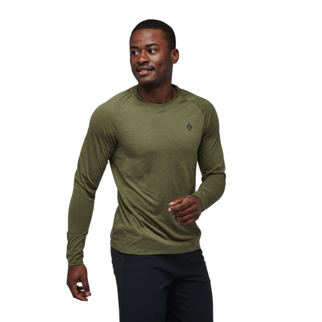 Black Diamond Lightwire Tech herren langarm-T-shirt, crag green