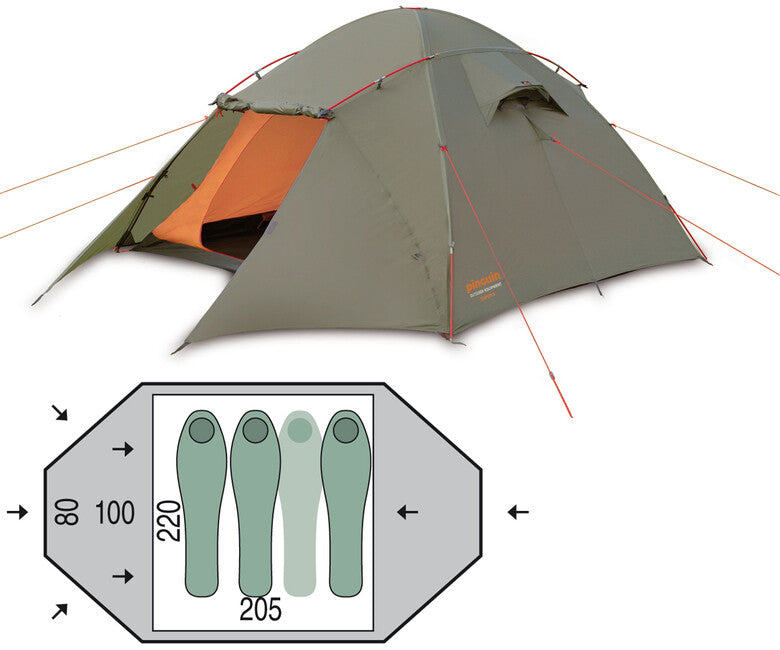 Pinguin stan Taifun 3, khaki