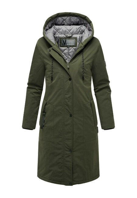 Marikoo Ledalaa damen Winterparka mit Kapuze, dunkeloliv