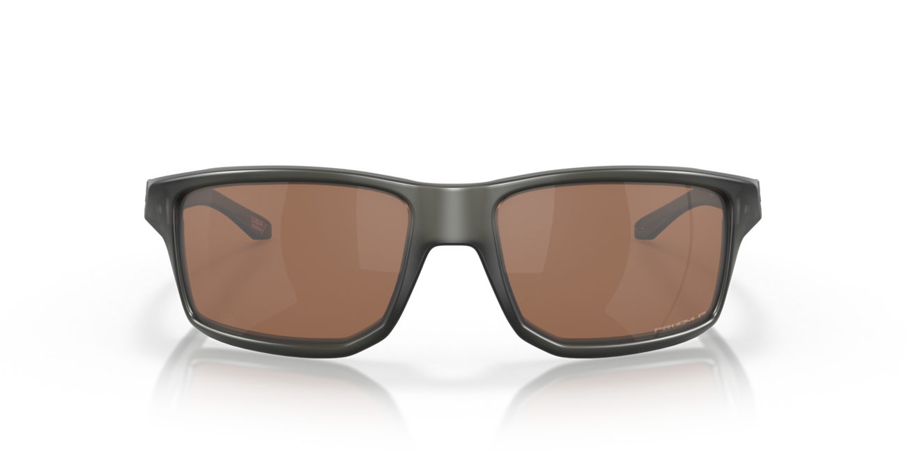 Oakley GIBSTON Sonnenbrille mit Rahmen Matte Grey Smoke und mit Dias Prizm Tungsten Polarized 61