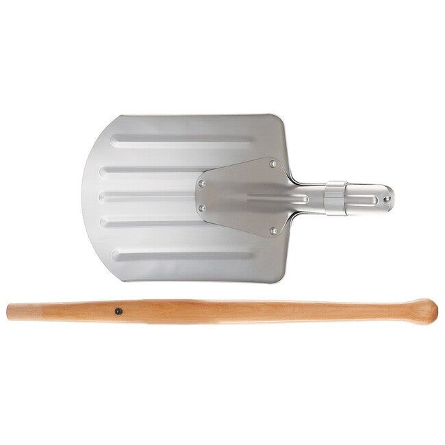 MFH Schneeschaufel, abnehmbar, aluminium/holz