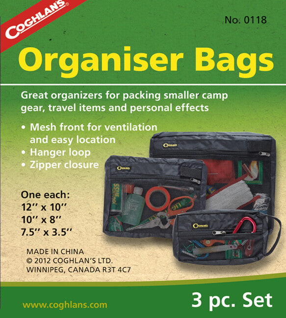 Coghlans Nylon/Mesh Organizer Bags