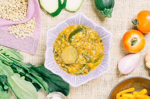 Jomipsa Forestia veganes Curry aus grünen Linsen - SH
