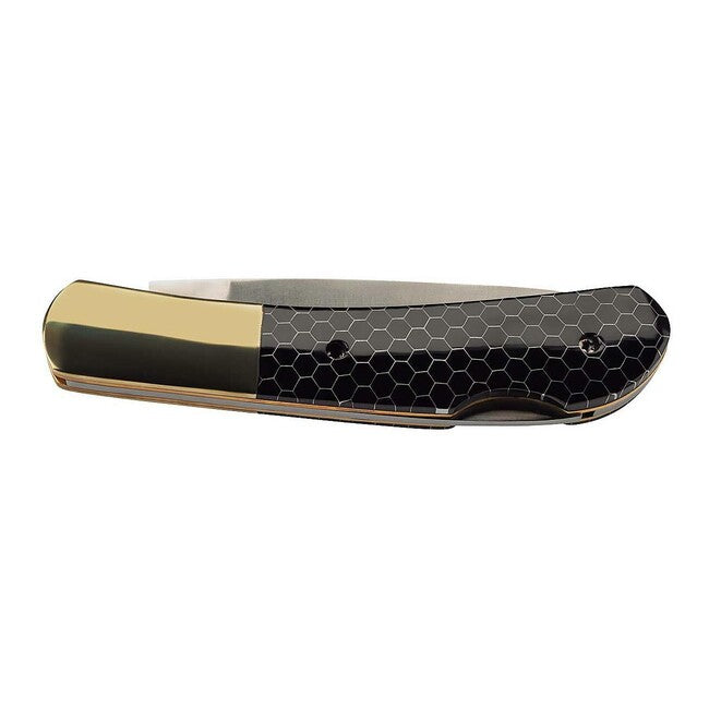 Herbertz taschenmesser 7,5cm, Kunststoff mit Wabenmuster, schwarz