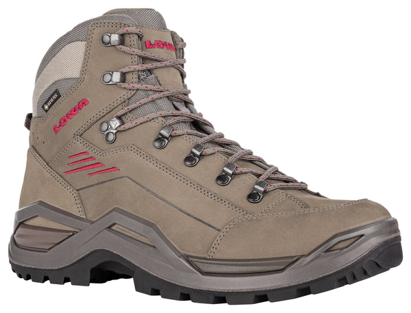 LOWA Renegade EVO GTX MID Trekkingschuhe für Herren, stone/redwood