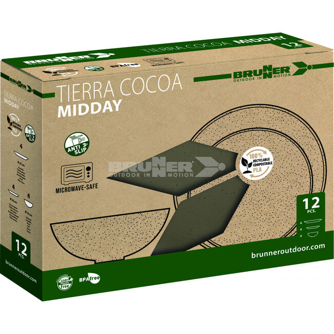 Brunner Midday Pla Tierra Campinggeschirrset, braun
