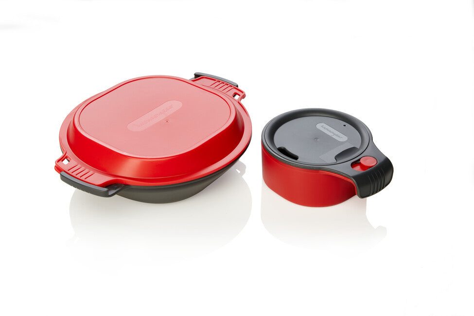 Humangear GoKit lunchbox deluxe holzkohle rot