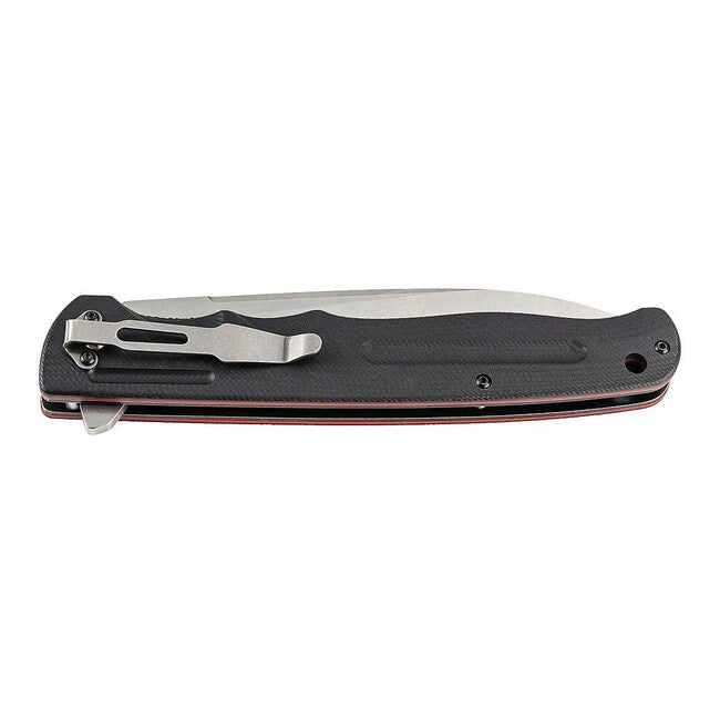 Herbertz Einhand-taschenmesser groß 13,5cm, Edelstahl, G10, rot-schwarz