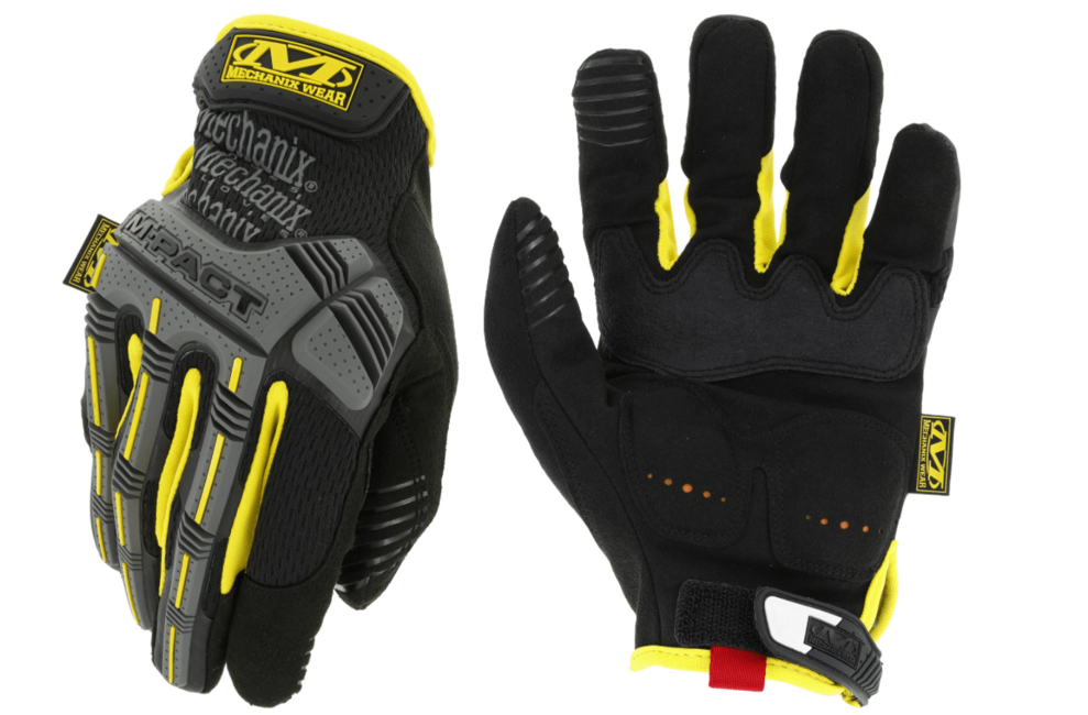 Mechanix Wear M-Pact arbeitshandschuhe schwarz/gelb