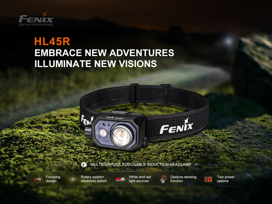 Fenix HL45R wiederaufladbare fokussier-stirnlampe
