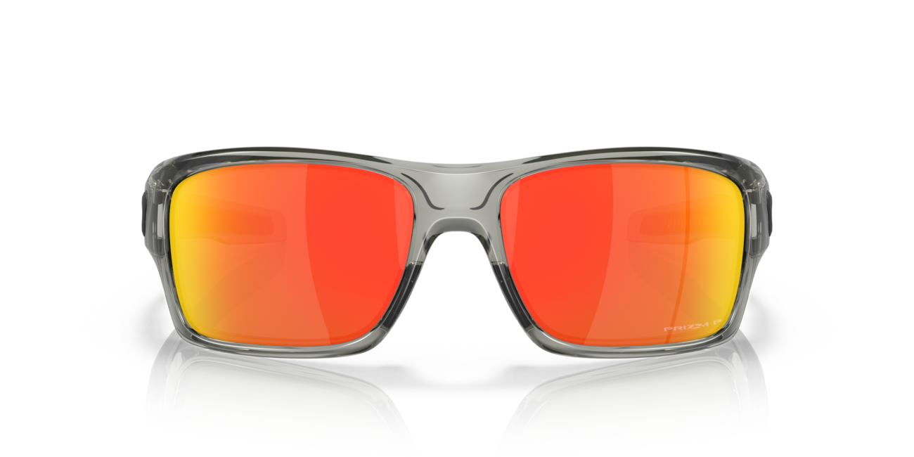 Oakley TURBINE Sonnenbrille mit Rahmen Grey Ink und mit Dias Prizm Ruby Polarized 65