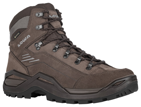 LOWA Renegade EVO GTX MID Trekkingschuhe für Herren, espresso/seaweed