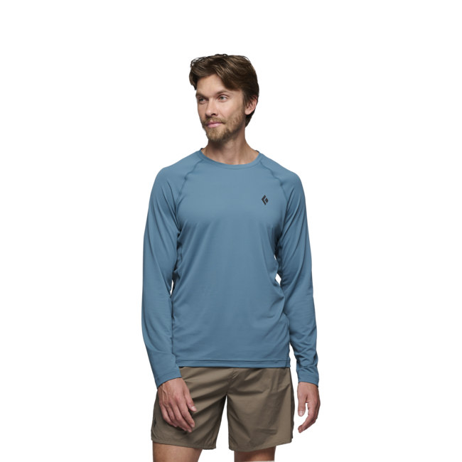 Black Diamond Alpenglow Crew herren Langarm-T-shirt, creek blue