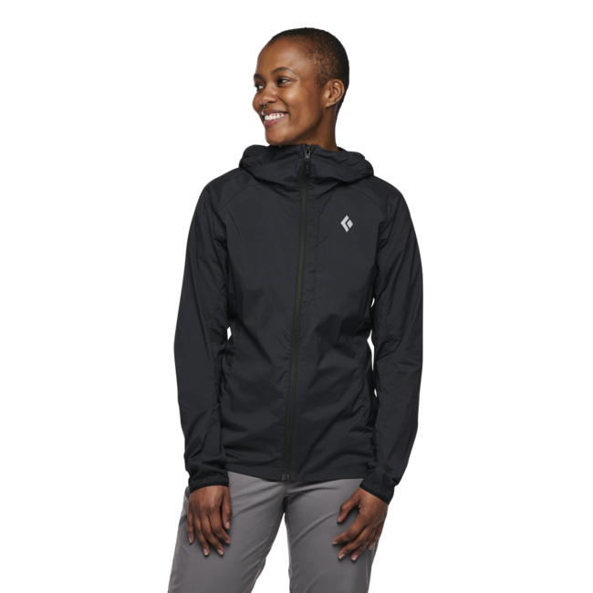 Black Diamond Alpine Start Hoody damen-Ultraleichte Softshelljacke, schwarz