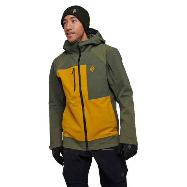 Black Diamond Recon Stretch Pro Shell herren Skijacke, tundra-amber