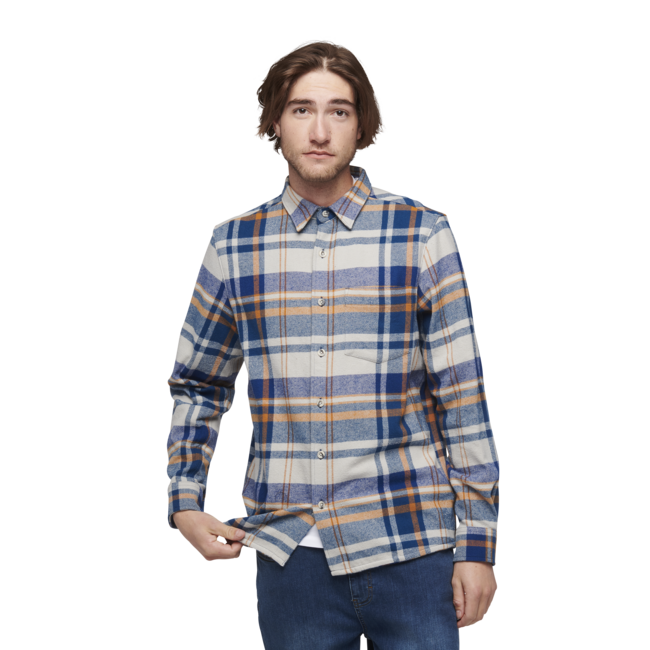 Black Diamond Project Flanellhemd herren, zinn-indigoblau kariert