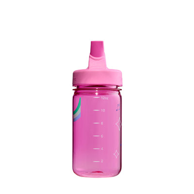 Nalgene Grip-n-Gulp Sustain 0,35 l mit Deckel, rosa musikalischer Elefant