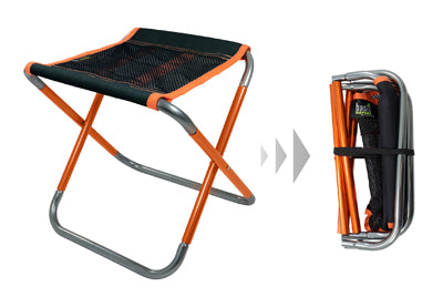 BasicNature Compact klappstuhl, schwarz / orange