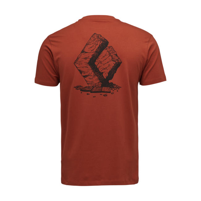 Black Diamond Boulder herren Kurzarm-T-shirt, burnt sienna