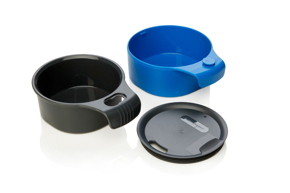 humangear CupCUP Hiking Cup 2in1 mit integrierter Extratasse und Deckel anthrazitblau