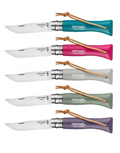 Opinel N°06 Inox Trekking Klappmesser türkis