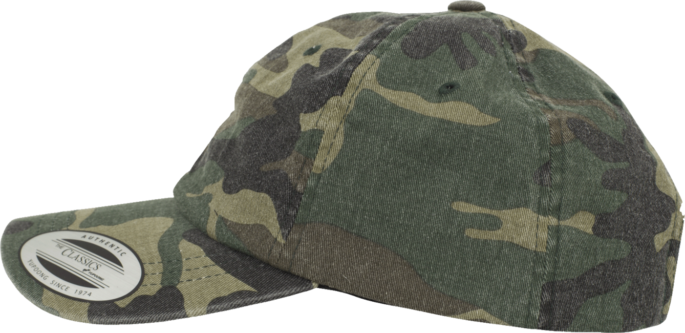 Brandit Low Profile Camo Kappe mit gewaschenem Effekt, woodland