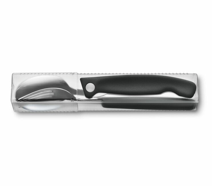 Victorinox Swiss Classic 3-dielna príborová súprava, čierna