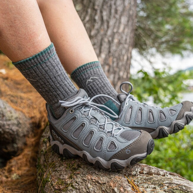 Darn Tough Hiker Micro Crew Midweight Wandersocken mit Dämpfung, Slate
