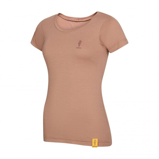 Patizon Damske merino T-Shirt Kurzarm, Clove
