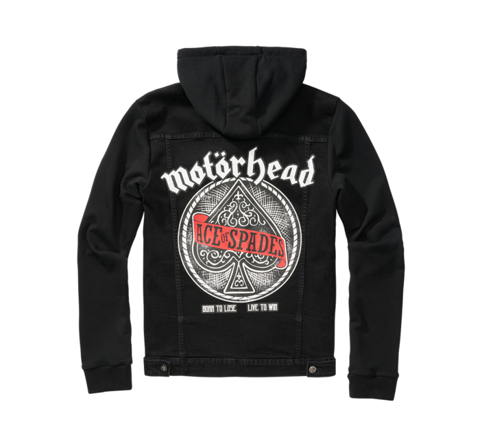 Brandit Motörhead Cradock Denim jacke, schwarz-schwarz