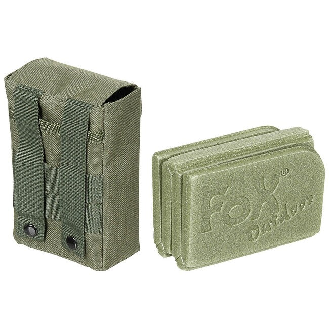 Fox Outdoor Thermopad unter dem Sitz, faltbar, mit MOLLE-tasche, oliv
