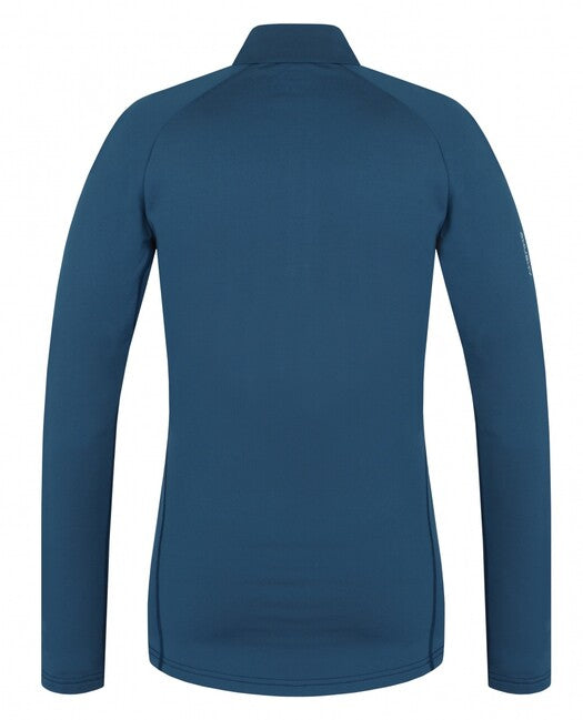 HUSKY Tromi Zip damen thermo-shirt mit reißverschluss, blau