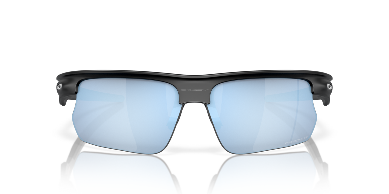 Oakley BISPHAERA Sonnenbrille mit Rahmen Matte Black und mit Dias Prizm Deep Water Polarized 68