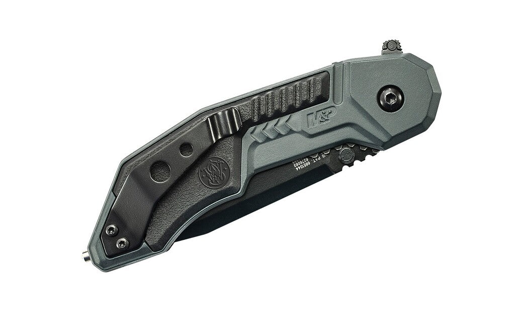 Smith and Wesson M&P M.A.G.I.C. 7,6 cm assisted taschenmesser aluminium gummi grau