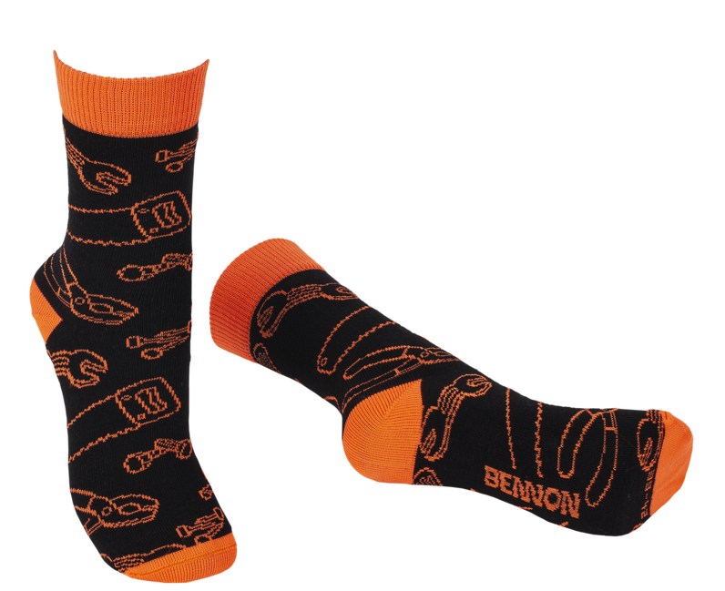 BENNON BENNONKY-socken, schwarz/orange