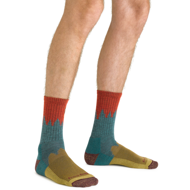 Darn Tough Number 2 Micro Crew socken medium light mit kissen, teal